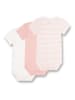 Sanetta 3er-Set: Bodys in Rosa/ Weiß