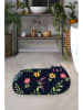 Colourful Cotton Dywanik łazienkowy "Cattest" w kolorze czarnym ze wzorem