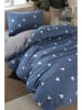 Colourful Cotton Beddengoedset "Geometrik" blauw