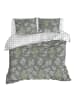 Colourful Cotton Beddengoedset "LineLeaf" groen