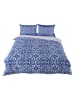Colourful Cotton Bettwäsche-Set "Linza" in Blau