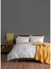 Colourful Cotton Renforcé-Bettwäsche-Set "Meltem" in Gelb/ Weiß