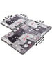 Colourful Cotton 2er-Set: Badvorleger "Meaow" in Grau