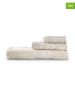 Colourful Cotton 3tlg. Handtuch-Set "Piramit" in Creme
