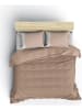 Elizabed Renforcé-Bettwäsche-Set in Hellbraun/ Creme
