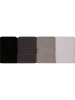 Colourful Cotton 4-delige set: handdoeken "Rainbow" zwart/bruin/wit