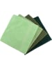 Colourful Cotton 4-delige set: badhanddoeken "Rainbow" groen