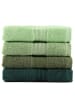Sweet Home 4-delige handdoekenset "Rainbow" groen