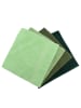 Sweet Home 4-delige handdoekenset "Rainbow" groen