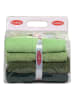 Colourful Cotton 4-delige set: gastendoeken "Rainbow" groen