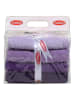 Colourful Cotton 4-delige set: gastendoeken "Rainbow" paars