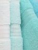 Sweet Home 4-delige set: hand-/douchehanddoeken "Rainbow" turquoise