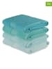 Colourful Cotton 4-delige set: badhanddoeken "Rainbow" turquoise