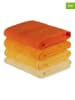 Colourful Cotton 4-delige set: gastendoeken "Rainbow" geel/oranje