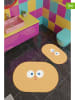 Colourful Cotton 2-delige set: badmatten "Stranger Face" oranje