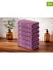 Colourful Cotton 6-delige set: gastendoeken paars