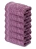 Colourful Cotton 6-delige set: gastendoeken paars