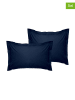 MIX&MATCH 2-delige set: renforcé kussenhoezen donkerblauw
