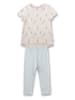 Sanetta Pyjama in Beige/ Hellblau