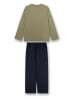 Sanetta Pyjama in Khaki/ Dunkelblau