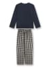 Sanetta Pyjama donkerblauw/beige
