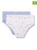 Sanetta 2-delige set: slips lichtblauw/wit