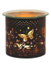Woodbridge Duftlampe "Butterfly" in Schwarz/ Gold - (H)10,5 x Ø 10,5 cm