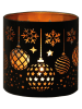 Woodbridge Kominek zapachowy "Baubles" w kolorze złoto-czarnym - wys. 10,5 x Ø 10,5 cm