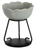 Woodbridge Duftlampe ''Flower'' in Grau/ Schwarz - (L)11 cm