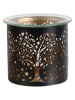 Woodbridge Duftlampe "Heart Tree" in Schwarz/ Gold - (H)10,5 cm - Ø 10,5 cm