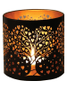 Woodbridge Duftlampe "Heart Tree" in Schwarz/ Gold - (H)10,5 cm - Ø 10,5 cm