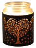 Woodbridge Duftlampe "Heart Tree" in Schwarz/ Gold - (H)10,5 cm - Ø 10,5 cm