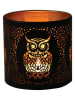 Woodbridge Duftlampe "Owl" in Schwarz/ Gold - (H)10,5 cm - Ø 10,5 cm