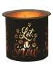 Woodbridge Duftlampe "Let it Snow" in Schwarz/ Gold - (H)10,5 x Ø 10,5 cm 