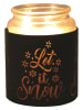 Woodbridge Duftlampe "Let it Snow" in Schwarz/ Gold - (H)10,5 x Ø 10,5 cm 