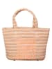 Juicy Couture Schultertasche "NORA" in Natur/ Rosa - (B)29 x (H)20 x (T)13 cm