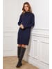 Joséfine Gebreide jurk "Doumbia" donkerblauw