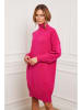 Joséfine Gebreide jurk "Landreau" fuchsia