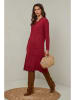Joséfine Sukienka dzianinowa "Mahony" w kolorze bordowym