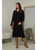 Joséfine Sukienka dzianinowa "Mahony" w kolorze czarnym