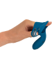 Orion Vibrator mit Penisring in Blau - (L)6,5 cm
