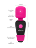 Orion Mini-Vibrator "Palm Power Pocket" in Pink  (L)9 cm