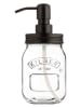 Kilner Seifenspender in Transparent/ Schwarz - 500 ml