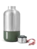 Black+Blum Butelka termiczna "Explorer" w kolorze srebrno-zielonym - 650 ml