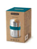 Black+Blum Thermo-Lunchbecher "Food Flask" in Silber/ Blau - 400 ml