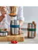 Black+Blum Thermo-Lunchbecher "Food Flask" in Silber/ Blau - 400 ml
