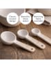 Mason Cash 3-delige set: maatlepels wit/beige
