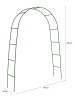 Inkazen 2er-Set: Gartenbögen in Grün - (B)150 x (H)235 cm
