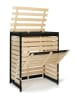Inkazen Compostkast natuerel/zwart - (B)80 x (H)90 x (D)50 cm