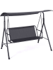 Inkazen Huśtawka ogrodowa w kolorze antracytowym - 170 x 154 x 120 cm